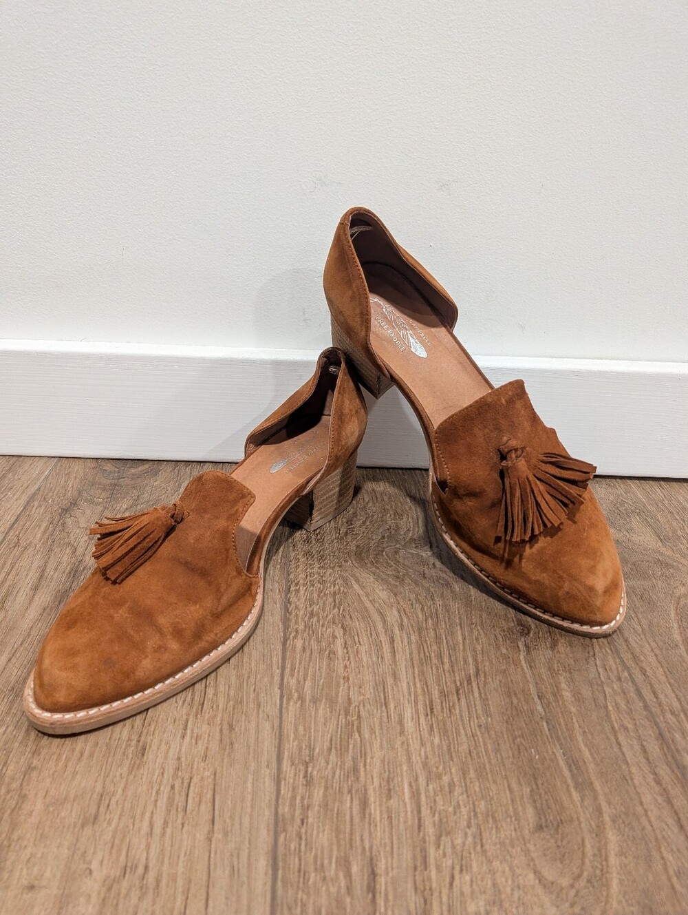 Free People - Jeffrey Campbell Suede Tassel Booties - Cognac